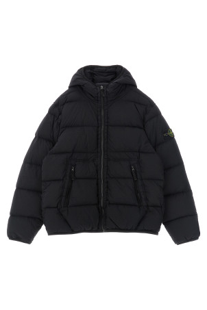 'Badge Stone Island' parka Black