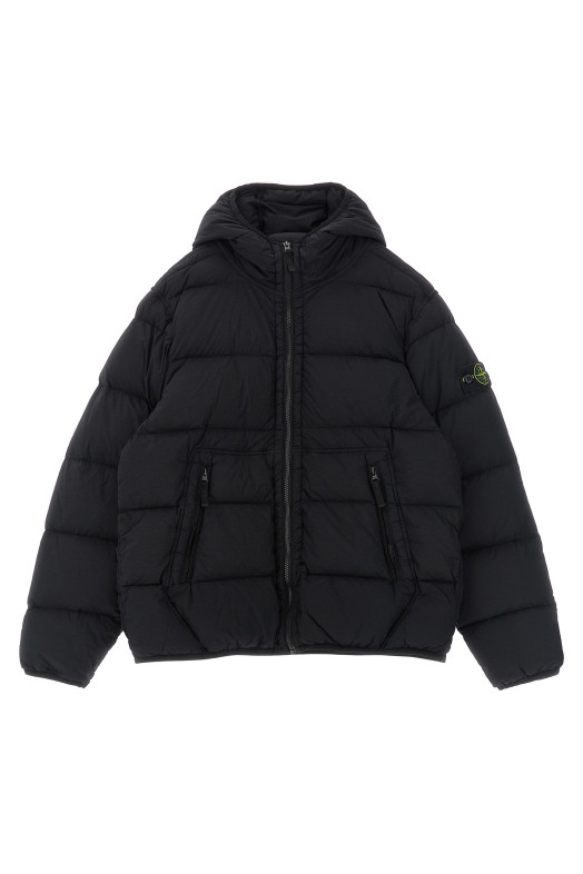 'Badge Stone Island' parka Black