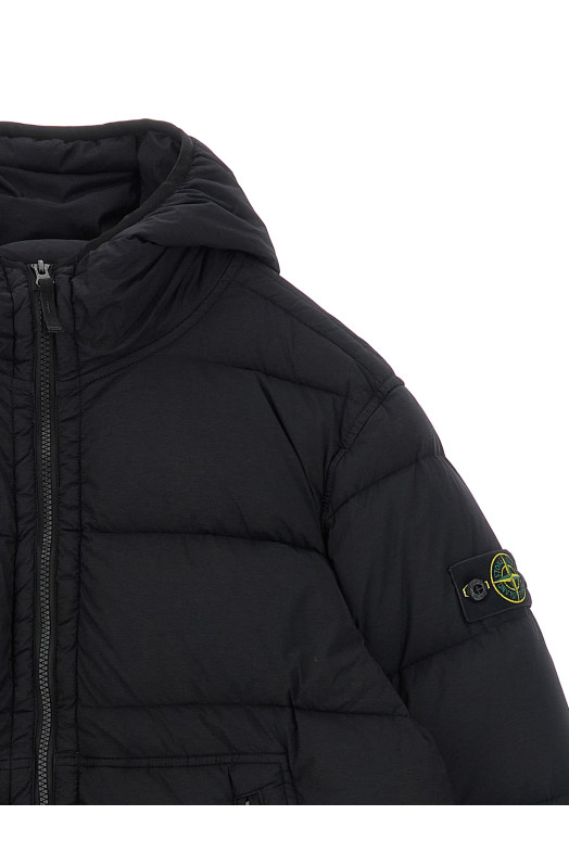 'Badge Stone Island' parka Black