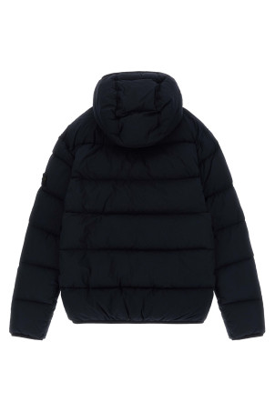 'Badge logo' parka Blue