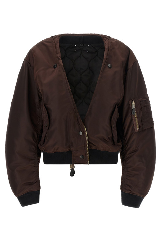 ' MA-1' reversible bomber jacket Brown
