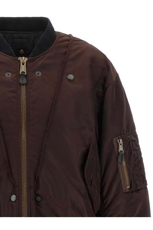 ' MA-1' reversible bomber jacket Brown