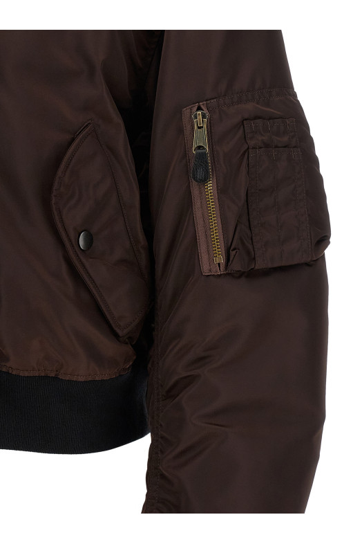 ' MA-1' reversible bomber jacket Brown