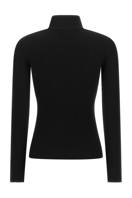 Свитер с вырезами, чёрный COURREGES 326MPU289FI00019999