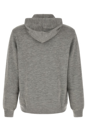 Cashmere and silk hoodie Gray