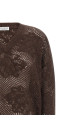 'Flower Lace' sweater Brown