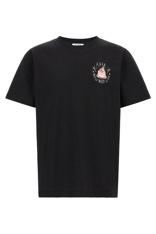 T-shirt with 'Casa Way' print Black
