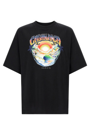 'Airspray' print T-shirt Black