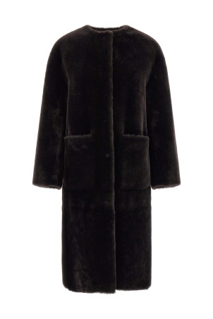 Long fur coat Brown