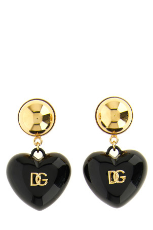 DG heart earrings Black