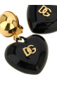 DG heart earrings Black