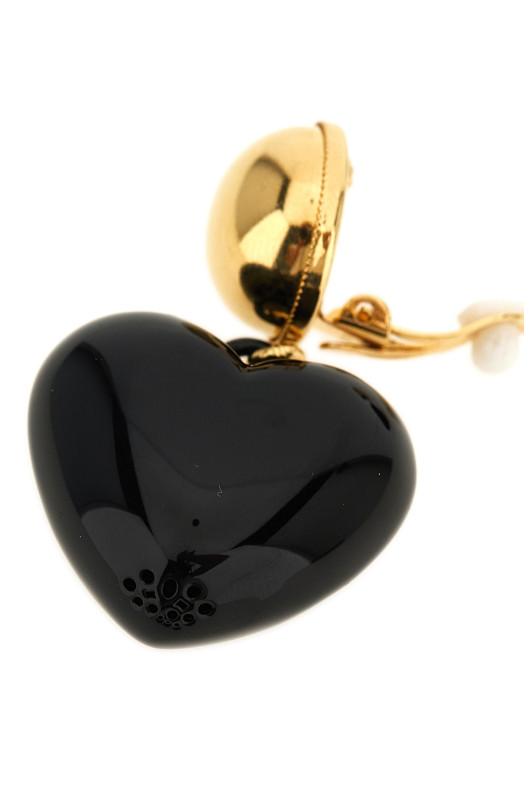 DG heart earrings Black