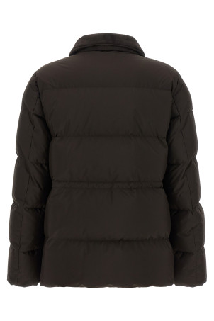 Пуховик с завязками, коричневый KITON D62628K0563L01MARRONE