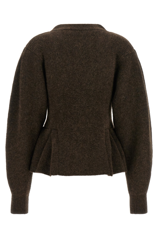 Кардиган из коллекции «Peplum», коричневый 11661816671667