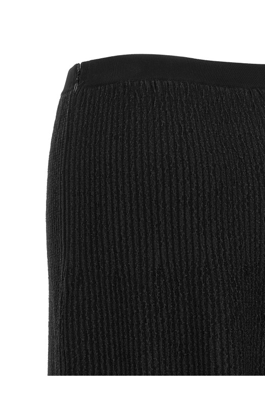 Юбка с оборками, чёрная ELISABETTA FRANCHI GK34S66E2110