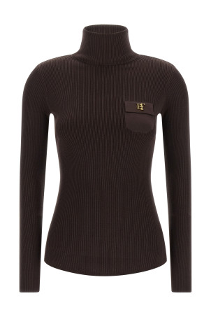 Tricot turtleneck Brown