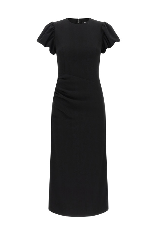 Puff sleeve dress Black
