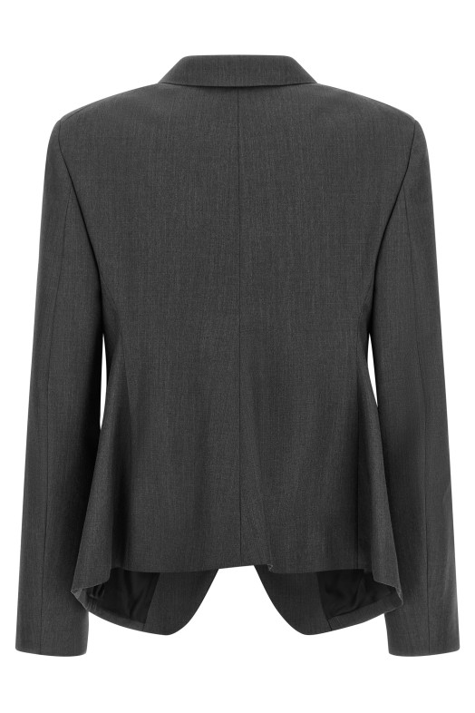 Однобортный блейзер серого цвета JIL SANDER J03BN0222J40275023