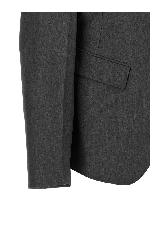 Однобортный блейзер серого цвета JIL SANDER J03BN0222J40275023
