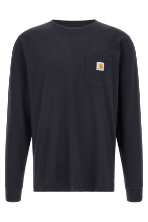 Logo patch t-shirt Blue