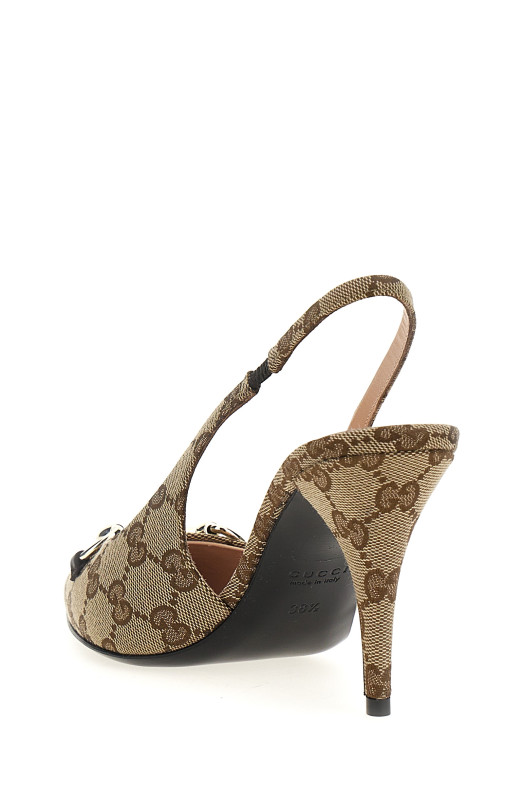 'Morsetto' slingback Beige