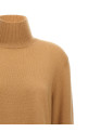 'Cropped Turtleneck' turtleneck sweater Beige