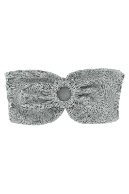Верх бикини «Юлия», серый YULIAWCRINKLELUREXSILVER