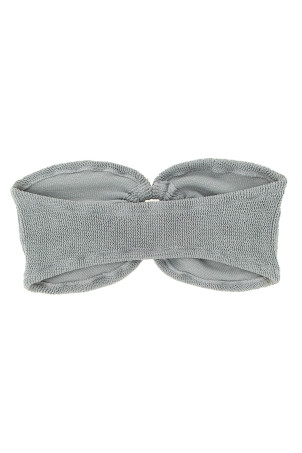 Верх бикини «Юлия», серый YULIAWCRINKLELUREXSILVER