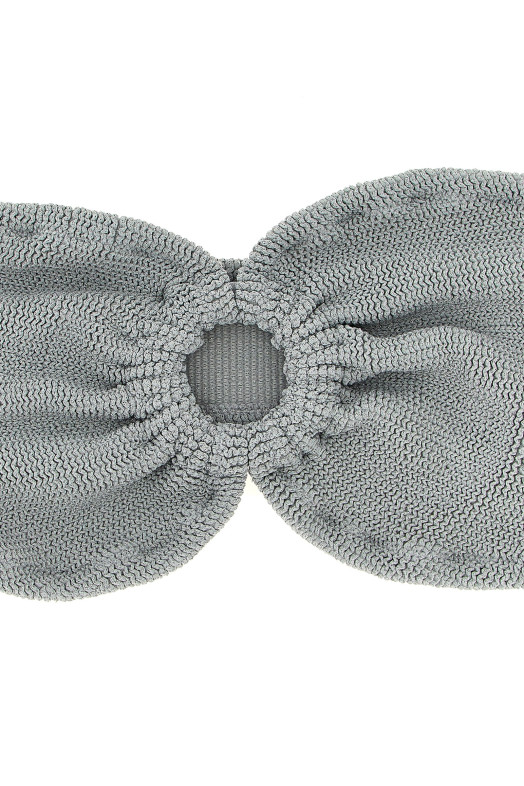 Верх бикини «Юлия», серый YULIAWCRINKLELUREXSILVER