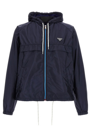 Куртка Re-Nylon синего цвета PRADA SGC864SOOO1WQ9F0ABB