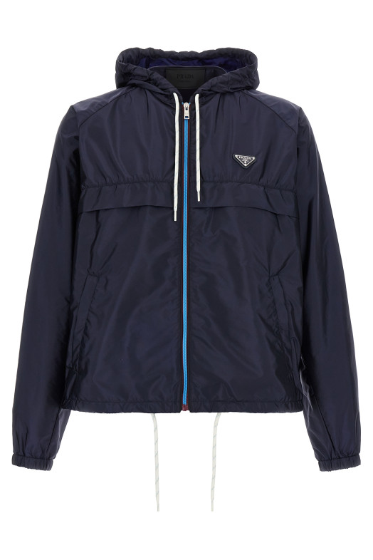 Куртка Re-Nylon синего цвета PRADA SGC864SOOO1WQ9F0ABB