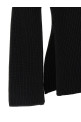 Ribbed wool turtleneck sweater Black
