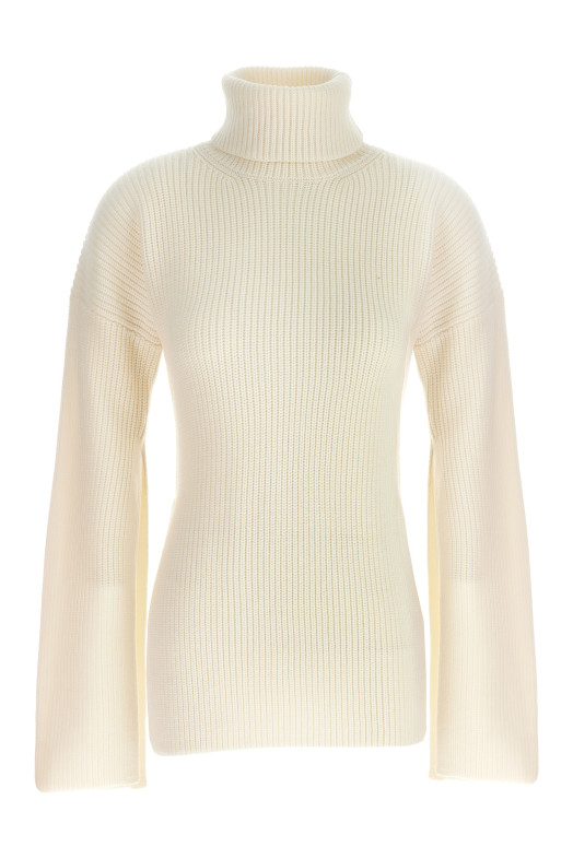'Slit Sleeve' sweater White