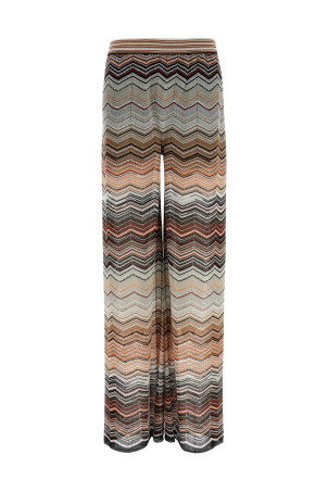 Брюки с шевронным узором из ламе, многоцветные MISSONI DS26SI0CBK01H9SM9ZV