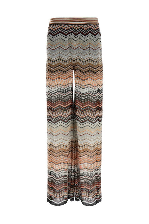 Брюки с шевронным узором из ламе, многоцветные MISSONI DS26SI0CBK01H9SM9ZV