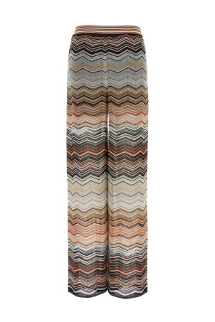 Брюки с шевронным узором из ламе, многоцветные MISSONI DS26SI0CBK01H9SM9ZV