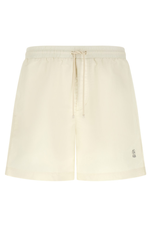 Solomeo logo swimsuit White