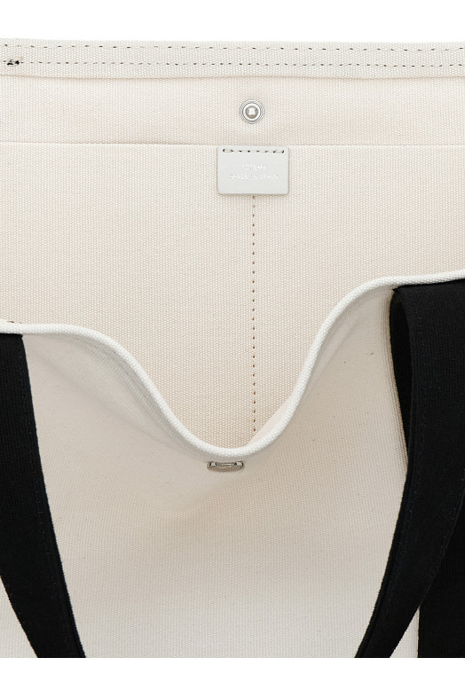 'Beach Tote' shopping bag Black-grey