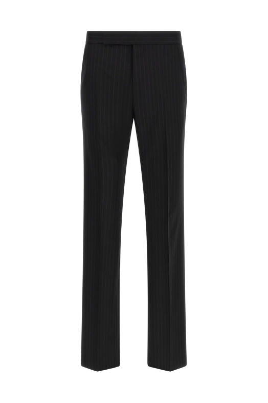 Черное платье в полоску с двойной застежкой TOM FORD 2LNP01WEP30NAA