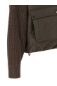 Пуховик с вязаной вставкой  Коричневый BRUNELLO CUCINELLI MH5257294PC028