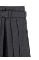 Tailored pleated bermuda shorts  Gray