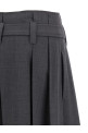 Tailored pleated bermuda shorts  Gray