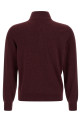 Half-zip cashmere sweater  Bordeaux