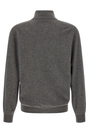 Half-zip cashmere sweater  Gray