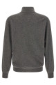 Half-zip cashmere sweater  Gray