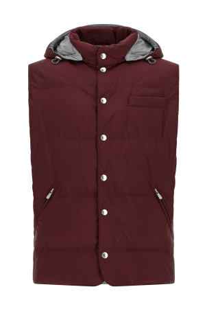 Жилет с утеплителем  Бордо BRUNELLO CUCINELLI MV4081628CWB13