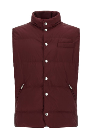 Жилет с утеплителем  Бордо BRUNELLO CUCINELLI MV4081628CWB13