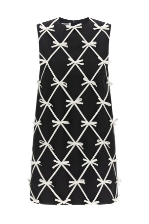 Плаття з бантиком  Чорно-сіре MOSCHINO A040955210555