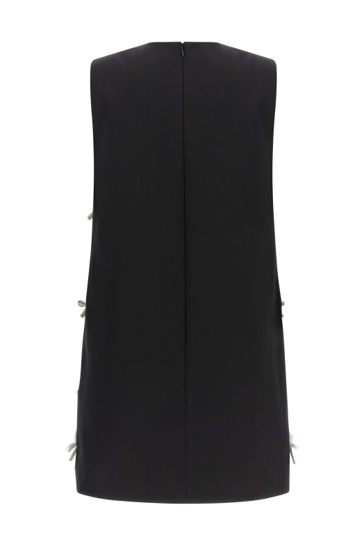 Платье с бантиком  Черно-серое MOSCHINO A040955210555
