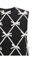 Платье с бантиком  Черно-серое MOSCHINO A040955210555